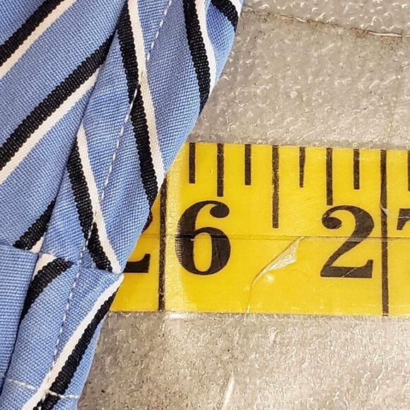 Polo Ralph Lauren Oxford Shirt Men's XL Blue Stripe Twill LS Button Down - Picture 8 of 10